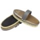 Natural bristle grooming brush for horses